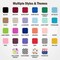 Exquisite 12-Pack Premium Plastic Tablecloth 54in. x 108in. Rectangle Plastic Table Cover